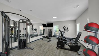 Modern Fitness Center at The District Apartments, Tennessee, 38115